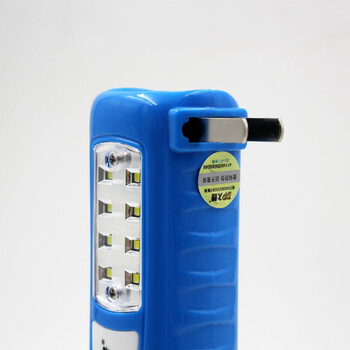 DP 久量 LED-9067 充电式手电筒 带应急灯 1+8灯 2档 400毫安 0.5W 蓝色