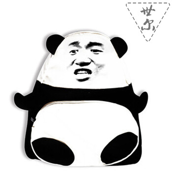 fanglouie运动双肩表情包背包金馆长书包暴走表情包二