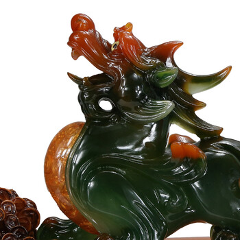 百福臻 金蟾白菜貔貅摆件 特大号开业礼品 乔迁家居装饰工艺品摆设 大号 貔貅摆件