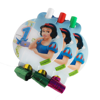 孩派Disney正品/生日派对用品/一岁白雪公主吹龙/6个