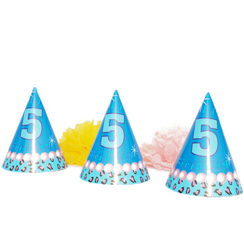 孩派HighParty生日用品//派对用品//生日派对//五岁男孩圆锥帽//1个