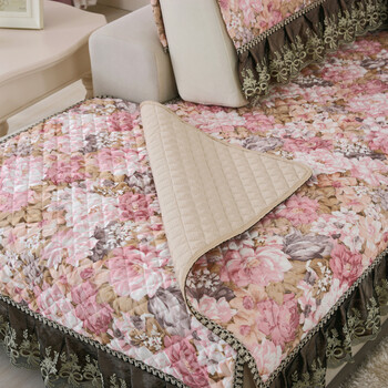 
                                        沙发垫春夏款田园布艺沙发坐垫扶手巾沙发巾 暗恋花开 70*70cm(一块)                