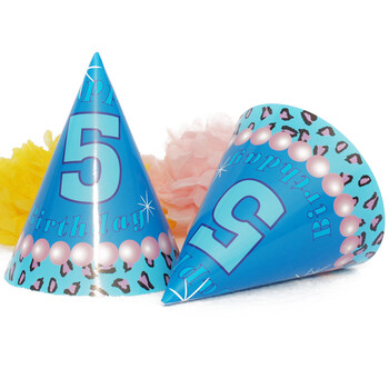 孩派HighParty生日用品//派对用品//生日派对//五岁男孩圆锥帽//1个