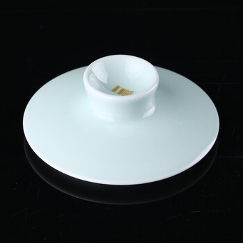 
                                        一园国际 办公茶杯 影青竹韵杯 陶瓷过滤耐热玻璃杯身杯身泡茶杯家用  礼盒包装 350ML                
