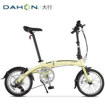 大行(dahon) 折叠车16寸7速城市通勤自行车pja672 米黄色