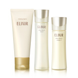 怡丽丝尔（ELIXIR）优悦活颜水乳护肤三件套 滋润型（洁面+水+乳）日本进口 护肤品 资生堂旗下品牌