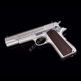 战鹰zy1m1911全金模型高端空仓挂机玩具 银色全金属 1
