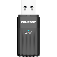 COMFAST AX900 WiFi6免驱动USB无线网卡台式机专用 双频5G蓝牙5.3 无线蓝牙二合一 笔记本外置WiFi接收器