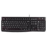 罗技（Logitech）K120 键盘 有线键盘 办公键盘 全尺寸 黑色U口