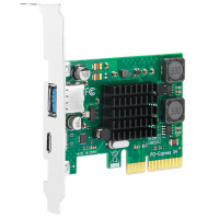 魔羯（MOGE）PCIEx4转USB3.1扩展卡转接卡视频采集卡台式机主板PCI-E接口 USB3.1 Type-C接口 MC2022