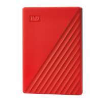 西部数据（WD）2TB 移动硬盘 USB3.0 My Passport随行版2.5英寸 红 机械硬盘 笔记本电脑外接 大容量加密存储
