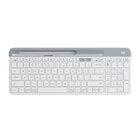 罗技（Logitech）时尚系列 K580 键盘 蓝牙键盘 办公键盘 无线键盘 便携超薄键盘 笔记本键盘 平板键盘 芍药白