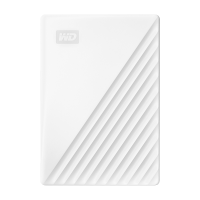 西部数据（WD）1TB 移动硬盘 USB3.0 My Passport随行版2.5英寸 白 机械硬盘 笔记本电脑外接 大容量加密存储