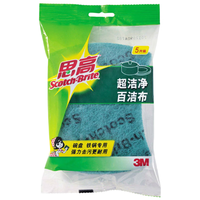 3M思高6105百洁布 洗碗布厨房去油污超洁净内含金刚砂抹布 5片装