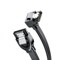 山泽 高速SATA3.0硬盘数据线 外接固态机械硬盘连接线 光驱串口线电源双通道转换线 弯头0.5米 WDZ05