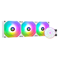 Thermalright(利民) AQUA ELITE 360 WHITE ARGB 一体式水冷散热器日蚀幻彩光效 ARGB冷头 AE360 WHITE ARGB