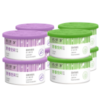 绿之源 固体芳香剂70g8盒 茉莉+薰衣草装厕所空气清新剂