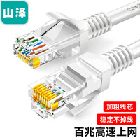 SAMZHE山泽 超五类网线 CAT5e类高速千兆网线 2米 工程/连接跳线 成品网线 贝吉色 ZW-02