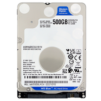 西部数据（WD）500GB 笔记本机械硬盘 WD Blue 西数蓝盘 SATA 5400转128MB 7mm 2.5英寸WD5000LPZX