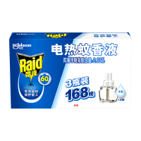 雷达(Raid) 电蚊香液替换装168晚3瓶装  无香型 驱蚊液