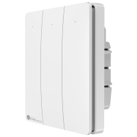 linptech支持HUAWEI HiLink智能开关Q3 远程控制小艺语音控制 单火三键白