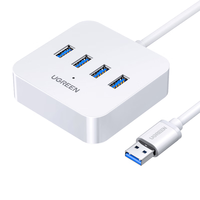绿联 USB3.0扩展器扩展坞多接口分线器 高速4口拓展坞HUB集线器 笔记本电脑台式转换器接头延长线
