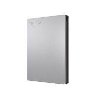 东芝（TOSHIBA）1TB 移动硬盘机械 Slim系列 USB3.2 Gen 1 2.5英寸 银色 兼容Mac 金属超薄 密码保护 轻松备份