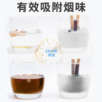 八海鸟灭烟沙 烟灰缸沙泥清洁剂一次性灭烟香膏除去烟味车载盒装30包