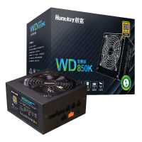 航嘉（Huntkey）WD850K全模组 金牌850W电脑电源（80PLUS金牌/单路70.8A/原生PCIe5.0/全电压/LLC+SR+DC-DC）