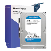 西部数据（WD）台式机械硬盘 WD Blue 西数蓝盘 2TB 5400转 64MB SATA CMR垂直 电脑硬盘 3.5英寸 WD20EARZ