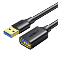 绿联USB3.0延长线 公对母数据连接线 电视电脑主机硬盘U盘鼠标键盘打印机扩展线加长转接线2米 10373