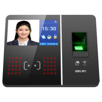 得力智能云考勤机 人脸+指纹识别打卡机 触屏操控 wifi联网 在线管理 考勤打卡机3759CS