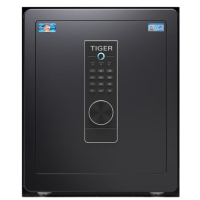 虎牌保险柜家用办公小型保险箱Wifi密码全钢防盗可入墙保密保管柜博越系列45cm黑色