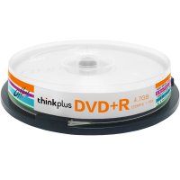 联想（Lenovo）DVD+R 光盘/刻录盘 16速4.7GB 办公系列 桶装10片 空白光盘