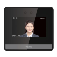 得力智能云考勤机 可见光动态人脸识别打卡机 活体检测 wifi联网 远程在线管理 4英寸大屏 DL-D5S