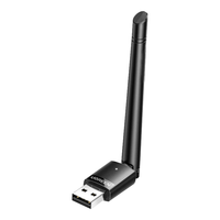 绿联USB无线网卡WiFi6 智能免驱AX300 无线WiFi接收器 台式机笔记本电脑专用 外置天线 主机网络发射器