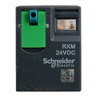 施耐德继电器24V RXM中间继电器14脚 |4开4闭 DC24V 5A|带LED指示灯 RXM4CB2BD