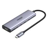 绿联Type-C扩展坞USB3.2高速拓展坞4K60Hz雷电HDMI接口扩展器适用苹果Mac华为笔记本电脑转换器iPad