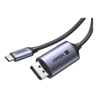 绿联Type-C转DP1.4线雷电4/5转换器USB-C转接头扩展8K60/4K240/165Hz投屏适用MacBookAir笔记本 1m