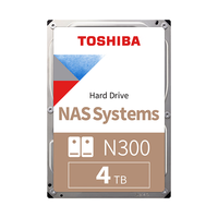 东芝(TOSHIBA)4TB 128MB 7200RPM NAS网络存储机械硬盘 SATA接口 N300系列