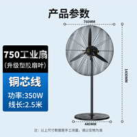 钻石牌工业风扇大风力电风扇牛角扇大功率工业大风扇工厂车间商用立式落地扇吹除甲醛FS-75