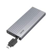 雷克沙（Lexar）M.2 NVMe/SATA双协议移动硬盘盒 Type-C 3.2接口 笔记本电脑外接SSD固态硬盘 磁吸收纳线材
