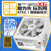 长城（Great Wall）额定650W X6白色金牌全模电脑电源（漏电监测/全电压/温控风扇/长线材/5060TI）