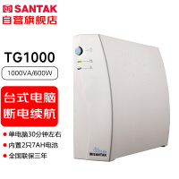山特（SANTAK）TG1000 后备式ups不间断电源电脑收银机路由器备用 1000VA/600W