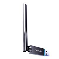 Tenda腾达 U10 免驱650M  外置高增益天线 usb无线网卡台式机专用  5g双频 wifi接收器 无限wifi发射器