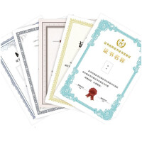 晟励 定制300g铜版纸A4奖状证书内页荣誉证书内芯
