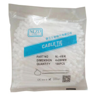 NLZDNLZD NL-4系列 4mm*200mm 白色 自锁式尼龙扎带 理线带