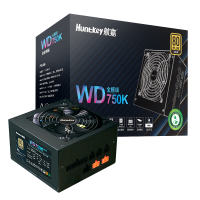 航嘉（Huntkey）WD750K全模组金牌750W电源（80PLUS金牌/单路60A/全电压/LLC+SR+DC-DC/智能温控）