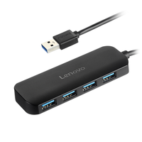 联想（Lenovo）USB分线器高速4口扩展坞转接头USB3.0接口转换器拓展坞集线器HUB延长线适用笔记本电脑台式机