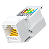 山泽(SAMZHE)六类网络模块 CAT6千兆免打网线面板模块 RJ45水晶头母座电脑网口插座连接头  MKC61